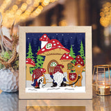 Christmas Gnome 10 – Paper Cut Light Box File - Cricut File - 8x8 inches - LightBoxGoodMan