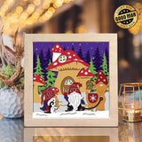 Christmas Gnome 10 – Paper Cut Light Box File - Cricut File - 8x8 inches - LightBoxGoodMan - LightboxGoodman