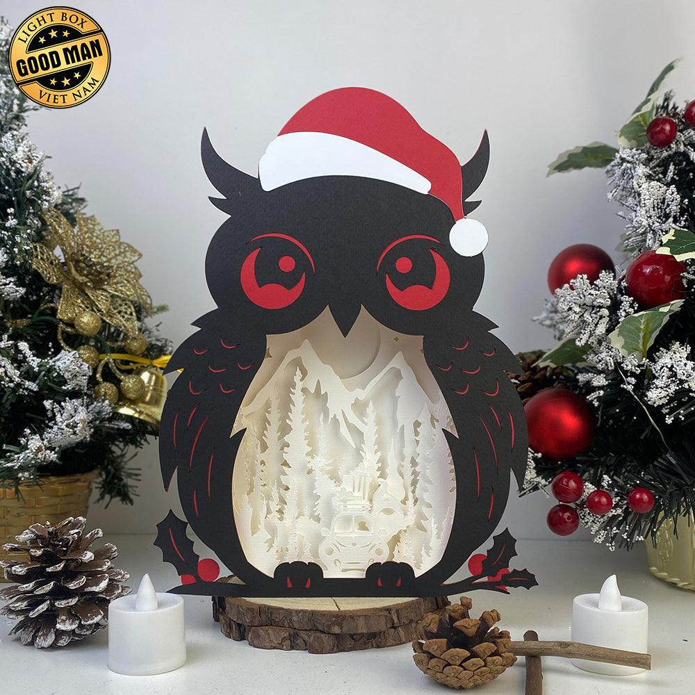 Christmas Gnome 2 - Paper Cut Owl Light Box File - Cricut File - 25x20 cm - LightBoxGoodMan - LightboxGoodman