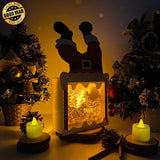 Christmas Gnome 2 - Paper Cut Santa Light Box File - Cricut File - 28,4x14,7cm - LightBoxGoodMan - LightboxGoodman