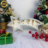 Christmas Gnome 2 - Paper Cut Star Light Box File - Cricut File - 28x13.7cm - LightBoxGoodMan - LightboxGoodman