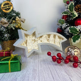 Christmas Gnome 2 - Paper Cut Star Light Box File - Cricut File - 28x13.7cm - LightBoxGoodMan - LightboxGoodman