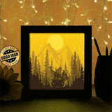 Christmas Gnome 2 - Paper Cutting Light Box - LightBoxGoodman - LightboxGoodman