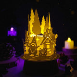 Christmas Gnome - 3D Dome Lantern File - Cricut File - LightBoxGoodMan