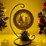 Christmas Gnome - 3D Pop-up Light Box Ornament File - Cricut File - LightBoxGoodMan