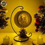 Christmas Gnome - 3D Pop-up Light Box Ornament File - Cricut File - LightBoxGoodMan - LightboxGoodman