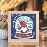 Christmas Gnome 4 – Paper Cut Light Box File - Cricut File -  8x8 inches - LightBoxGoodMan
