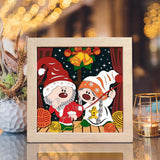 Christmas Gnome 5 – Paper Cut Light Box File - Cricut File - 8x8 inches - LightBoxGoodMan