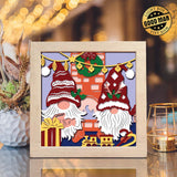 Christmas Gnome 7 – Paper Cut Light Box File - Cricut File - 8x8 inches - LightBoxGoodMan - LightboxGoodman