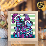 Christmas Gnome Love – Paper Cut Light Box File - Cricut File - 8x8 inches - LightBoxGoodMan - LightboxGoodman