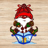 Christmas Gnome - Paper 3D Layered File - Cricut File - 20x29cm - LightBoxGoodMan