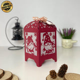 Christmas Gnome - Paper Cut Lantern File - Cricut File - 10,5x20,6cm - LightBoxGoodMan - LightboxGoodman
