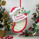 Christmas Gnome - Paper Cut Pet Light Box File - Xmas Cat Motif - Cricut File - 8x6 Inches - LightBoxGoodMan - LightboxGoodman