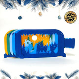 Christmas Gnome - Pop-up Bottle Light Box File - Cricut File - LightBoxGoodMan - LightboxGoodman