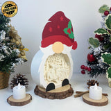 Christmas Gnome Truck - Paper Cut Gnome Light Box File - Cricut File - 10x7 inches - LightBoxGoodMan - LightboxGoodman