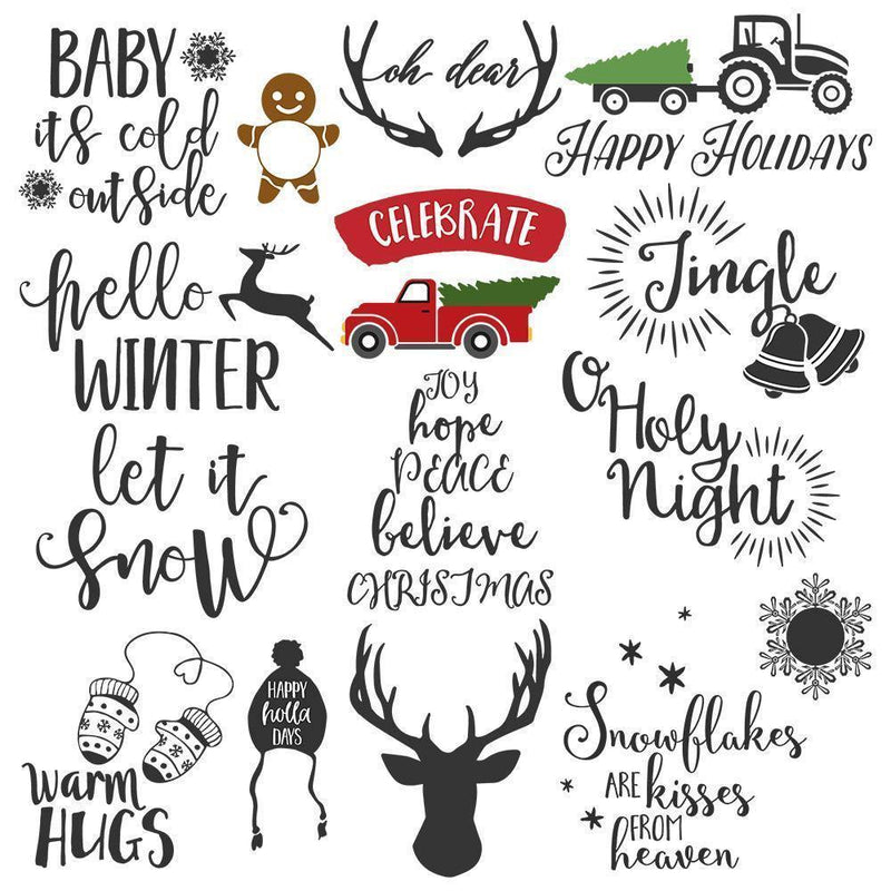Christmas Holidays Bundle - Cricut File - Svg, Png, Dxf, Eps - LightBoxGoodMan - LightboxGoodman