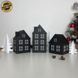 Christmas House - 3D House Lantern File - Cricut File - LightBoxGoodMan - LightboxGoodman