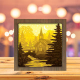Christmas In The Forest 2 - Paper Cutting Light Box - LightBoxGoodman