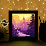 Christmas In The Forest 2 - Paper Cutting Light Box - LightBoxGoodman - LightboxGoodman