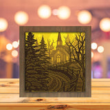Christmas In The Forest 3 - Paper Cutting Light Box - LightBoxGoodman