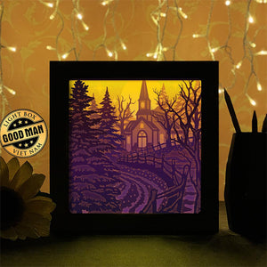 Christmas In The Forest 3 - Paper Cutting Light Box - LightBoxGoodman - LightboxGoodman