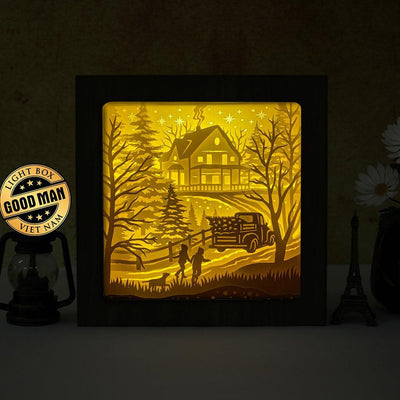 Landscape Paper Cut Light Box Files - LightBoxGoodMan