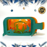 Christmas Nativity - Pop-up Bottle Light Box File - Cricut File - LightBoxGoodMan - LightboxGoodman