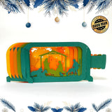 Christmas Nativity - Pop-up Bottle Light Box File - Cricut File - LightBoxGoodMan - LightboxGoodman