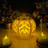 Christmas Nativity - Pumpkin Lantern File - Cricut File - LightBoxGoodMan