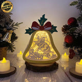 Christmas Santa - Bell Lantern File - Cricut File - LightBoxGoodMan - LightboxGoodman
