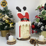 Christmas Santa - Paper Cut Santa Light Box File - Cricut File - 28,4x14,7cm - LightBoxGoodMan - LightboxGoodman