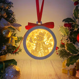 Christmas Snowman - 3D Ornament Lantern File - Cricut File - LightBoxGoodMan