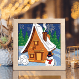 Christmas Snowman 6 – Paper Cut Light Box File - Cricut File - 8x8 inches - LightBoxGoodMan