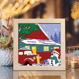 Christmas Snowman 7 – Paper Cut Light Box File - Cricut File - 8x8 inches - LightBoxGoodMan - LightboxGoodman
