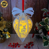 Christmas Snowman - Droplet Lantern File - Cricut SVG File - LightBoxGoodMan - LightboxGoodman