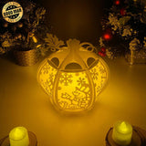 Christmas Snowman - Pumpkin Lantern File - Cricut File - LightBoxGoodMan - LightboxGoodman