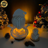 Christmas Snowman - Snowman Pop-up File - Cricut File - LightBoxGoodMan - LightboxGoodman