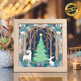 Christmas Tree 2 – Paper Cut Light Box File - Cricut File - 8x8 inches - LightBoxGoodMan - LightboxGoodman