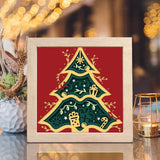 Christmas Tree – Paper Cut Light Box File - Cricut File - 8x8 inches - LightBoxGoodMan