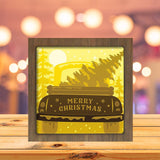 Christmas Truck 2 - Paper Cutting Light Box - LightBoxGoodman - LightboxGoodman