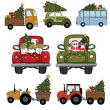 Christmas Truck 5 - Cricut File - Svg, Png, Dxf, Eps - LightBoxGoodMan