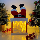 Christmas Truck - Paper Cut Santa Light Box File - Cricut File - 28,4x14,7cm - LightBoxGoodMan