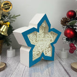 Christmas Truck - Paper Cut Snowflake Light Box File - Cricut File - 7.5x7.5 inches - LightBoxGoodMan - LightboxGoodman