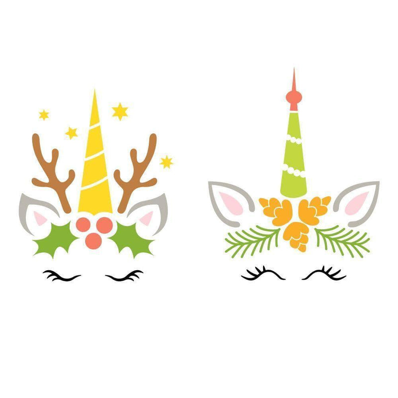 Christmas Unicorn 2 - Cricut File - Svg, Png, Dxf, Eps - LightBoxGoodMan - LightboxGoodman
