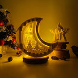 Christmas Village - Moon Pop-Up File - Cricut File - LightBoxGoodMan - LightboxGoodman