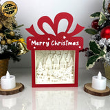 Christmas Village - Paper Cut Gift Light Box File - Cricut File - 21x16cm - LightBoxGoodMan - LightboxGoodman