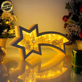 Christmas Village - Paper Cut Star Light Box File - Cricut File - 28x13.7cm - LightBoxGoodMan - LightboxGoodman