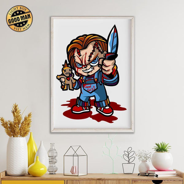 Chucky - Paper 3D Layered File - Cricut File - 18x26cm - LightBoxGoodM