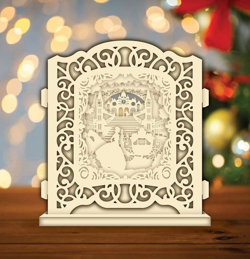 Cinderella 1 - Pop-up Light Box File - Cricut File - LightBoxGoodMan - LightboxGoodman