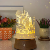 Cinderella - 3D Dome Lantern File - Cricut File - LightBoxGoodMan